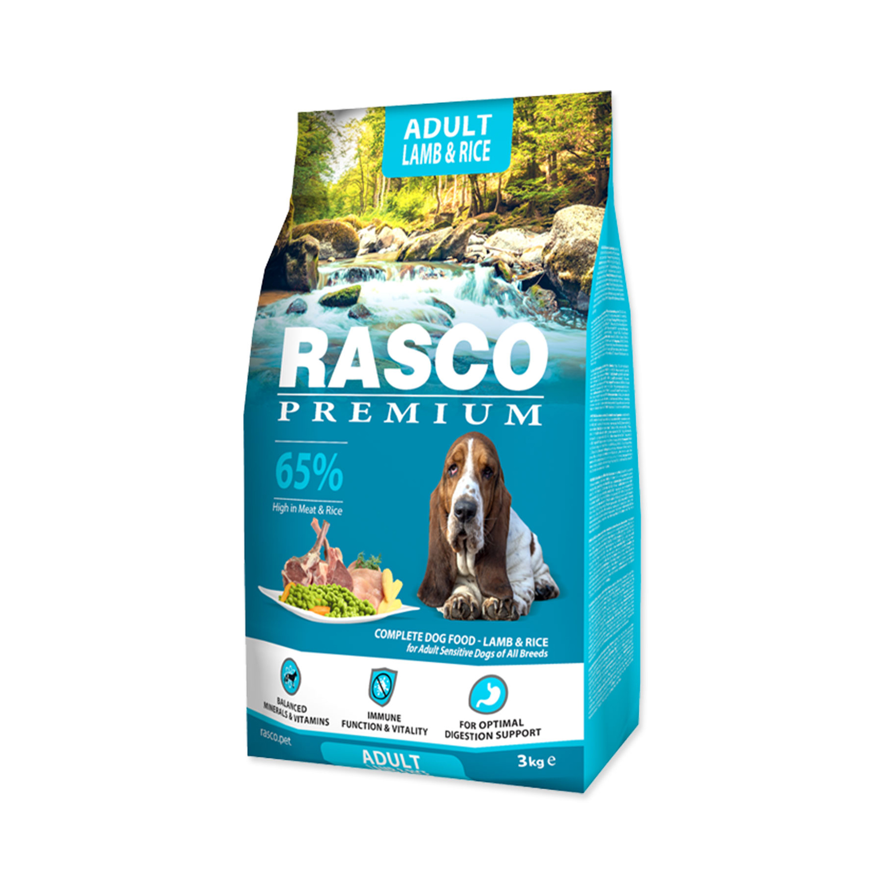 Rasco Premium Adult Jehně s rýží granule 3 kg Rasco Premium