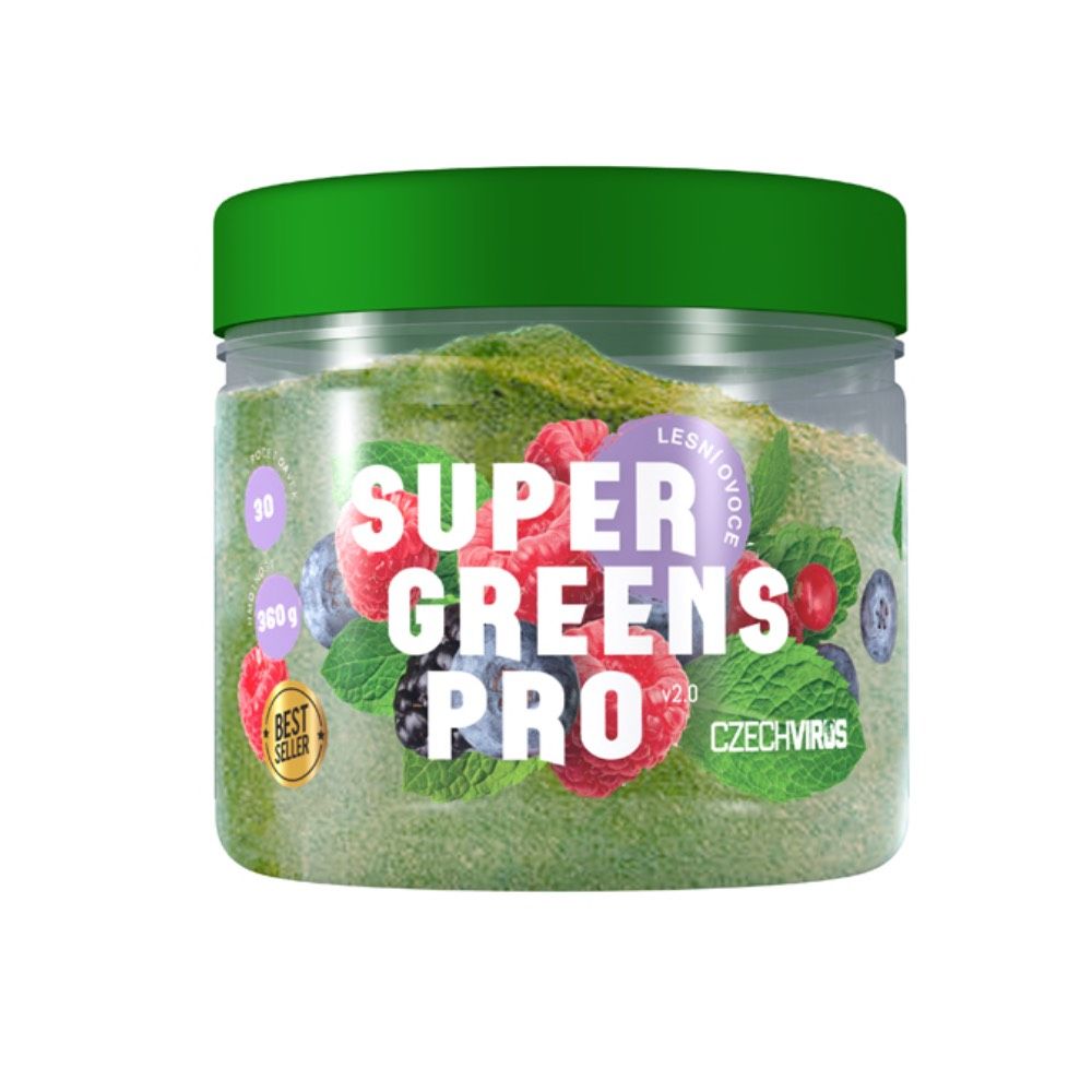 Czech Virus Super Greens Pro V2.0 lesní ovoce 360 g Czech Virus