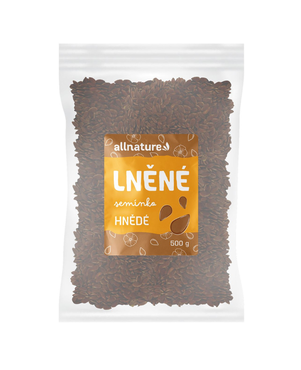 Allnature Lněné semínko hnědé 500 g Allnature