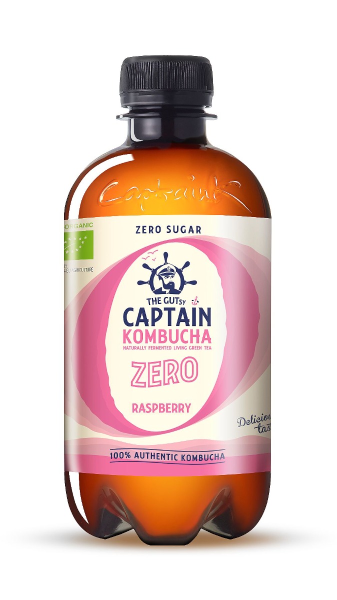 Captain Kombucha ZERO Malina BIO 400 ml Captain Kombucha