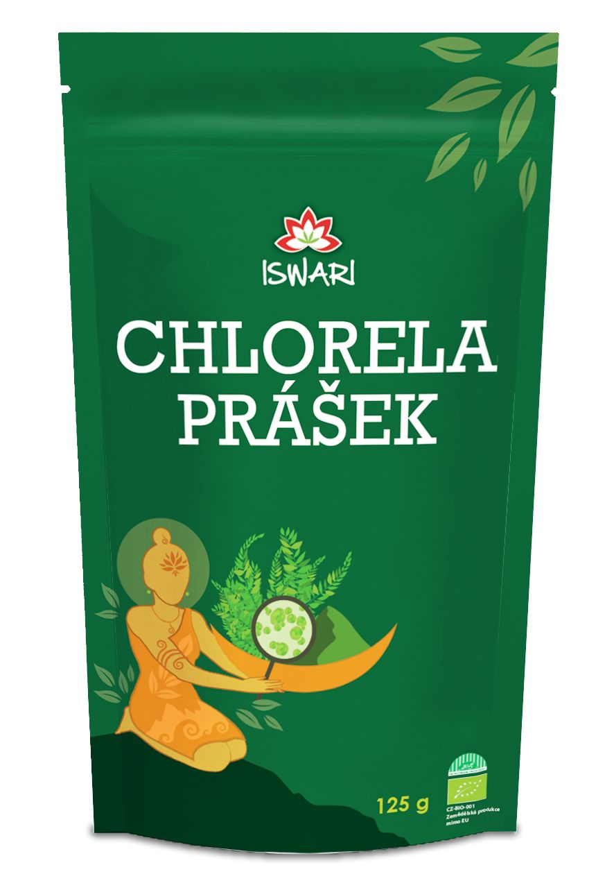 Iswari BIO Chlorela prášek 125 g Iswari