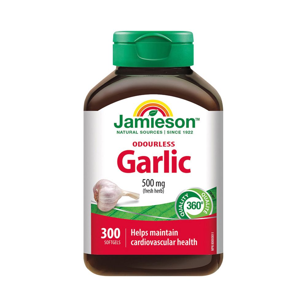 Jamieson Česnek bez zápachu 500 mg 300 kapslí Jamieson