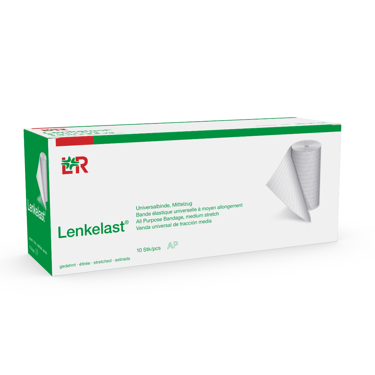 Lenkelast Elastické univerzální obinadlo 10 cm x 5 m střední tah 1 ks Lenkelast