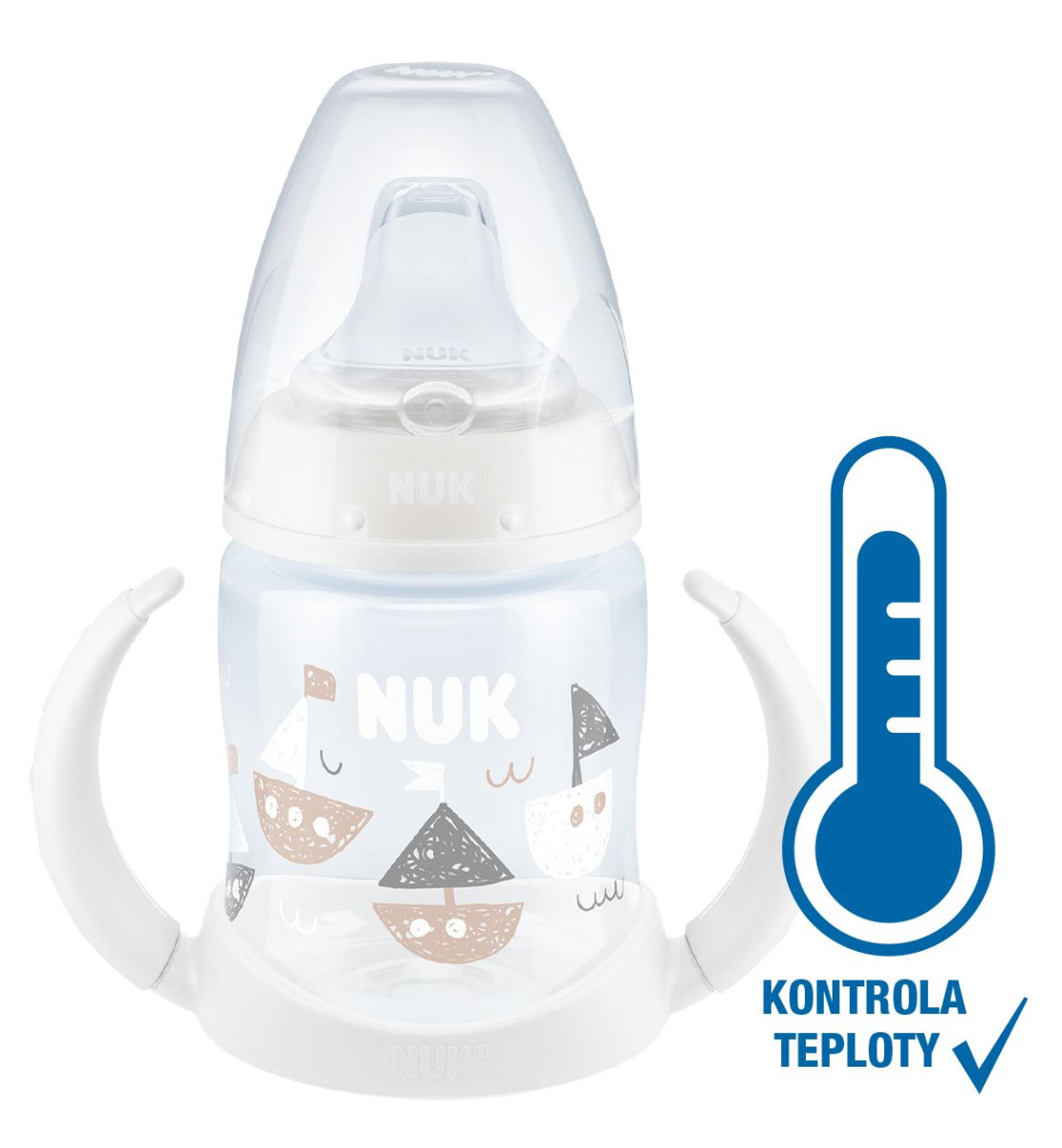 NUK FC Lahvička na učení s kontrolou teploty 150 ml 1 ks NUK