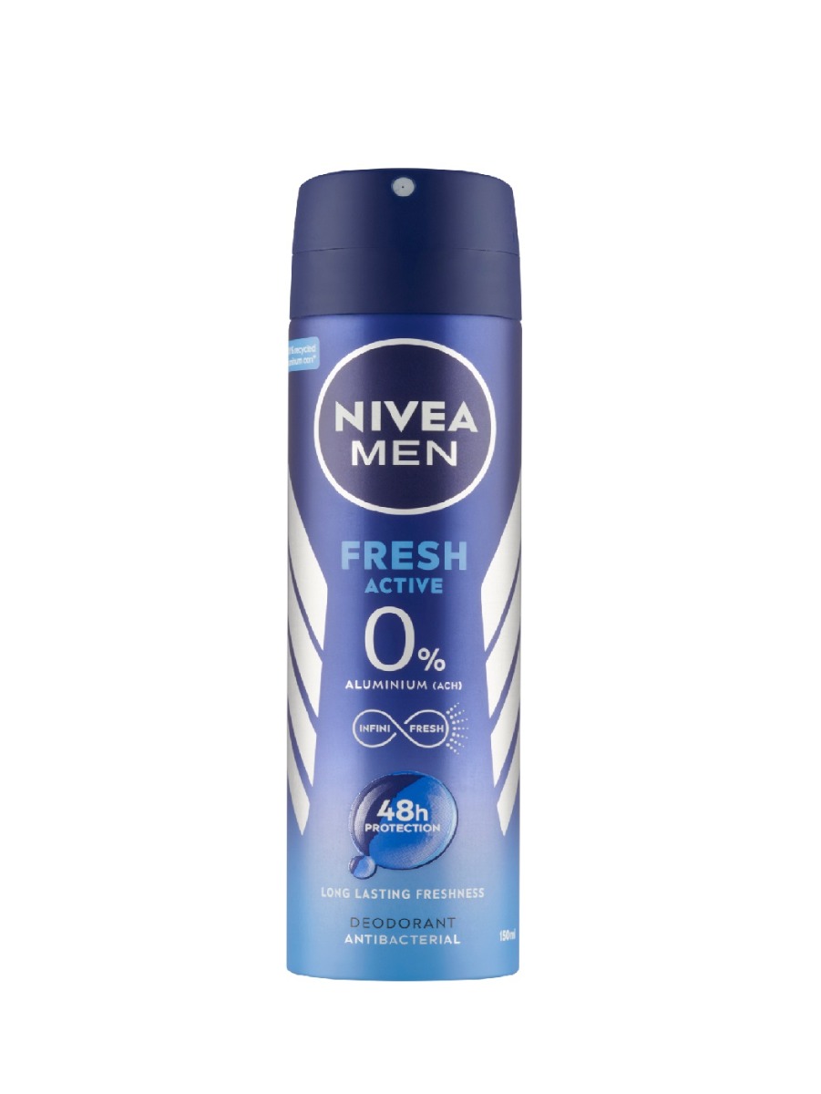 Nivea Men Fresh Active deodorant ve spreji pro muže 150 ml Nivea