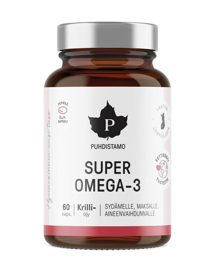 Puhdistamo Super Omega 3 60 kapslí Puhdistamo