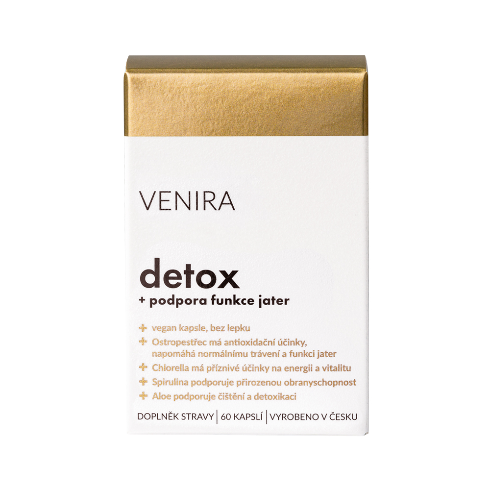 Venira Detox + podpora funkce jater 60 kapslí Venira