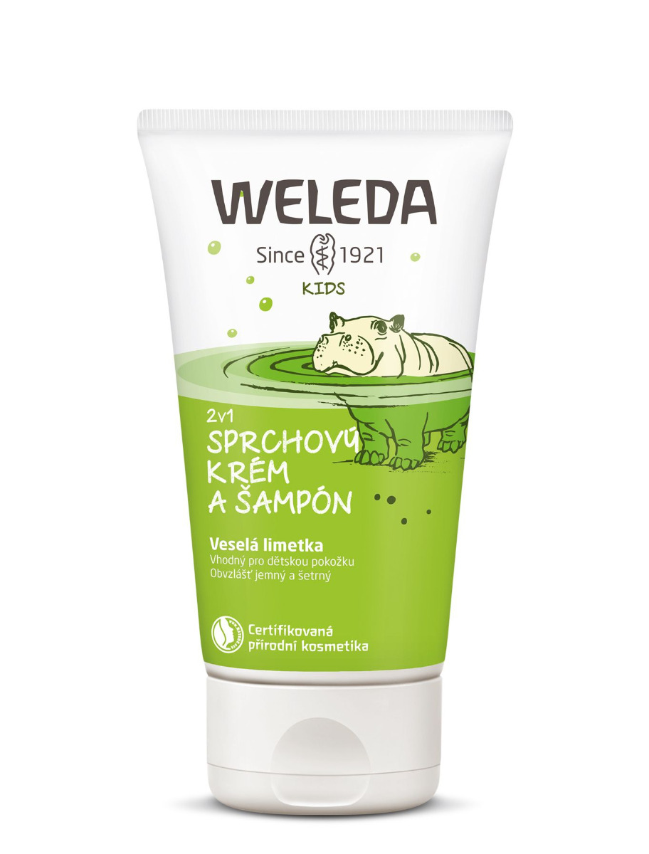 Weleda 2v1 Veselá limetka sprchový krém a šampon 150 ml Weleda