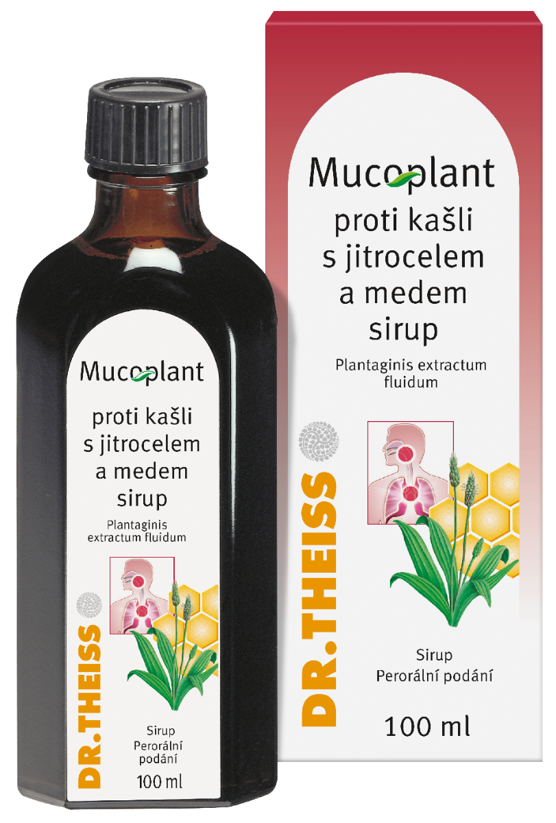 Dr. Theiss Mucoplant sirup proti kašli s jitrocelem a medem 100 ml Dr. Theiss