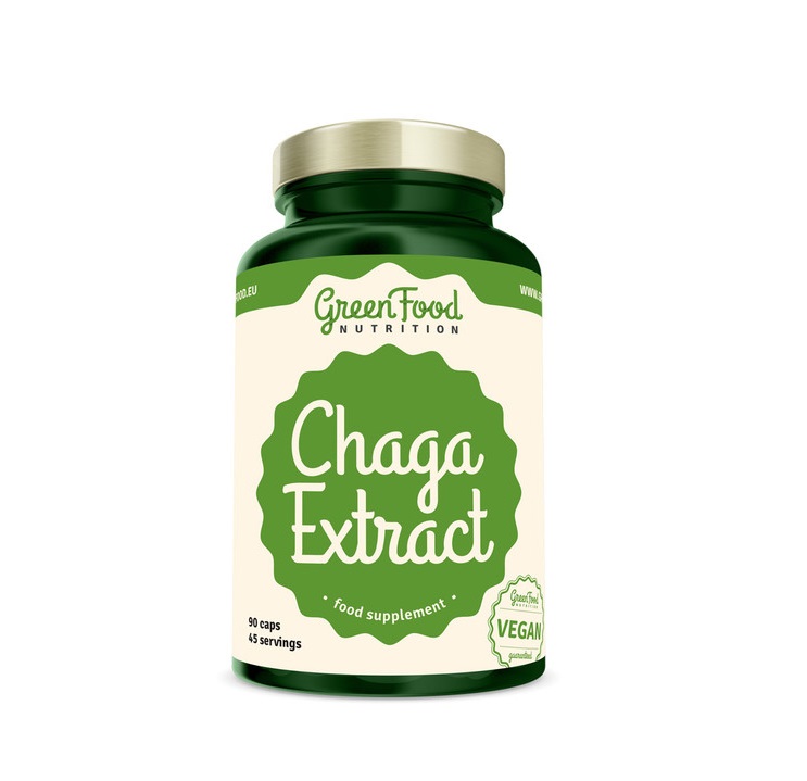 GreenFood Nutrition Chaga Extract 90 kapslí GreenFood Nutrition