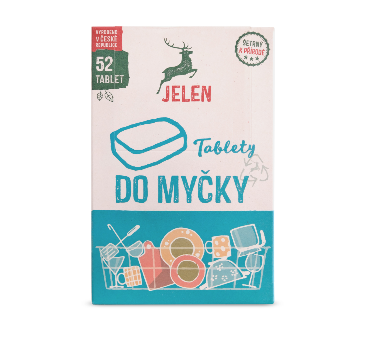 Jelen Tablety do myčky 52 ks Jelen