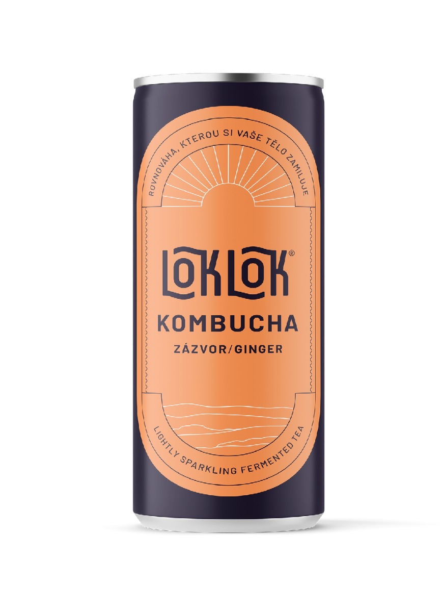 LokLok Kombucha Zázvor 250 ml LokLok