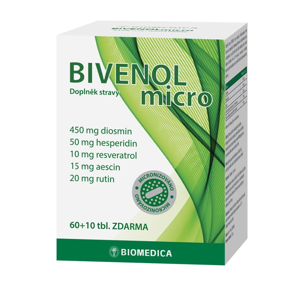 Biomedica Bivenol micro 60+10 tablet Biomedica