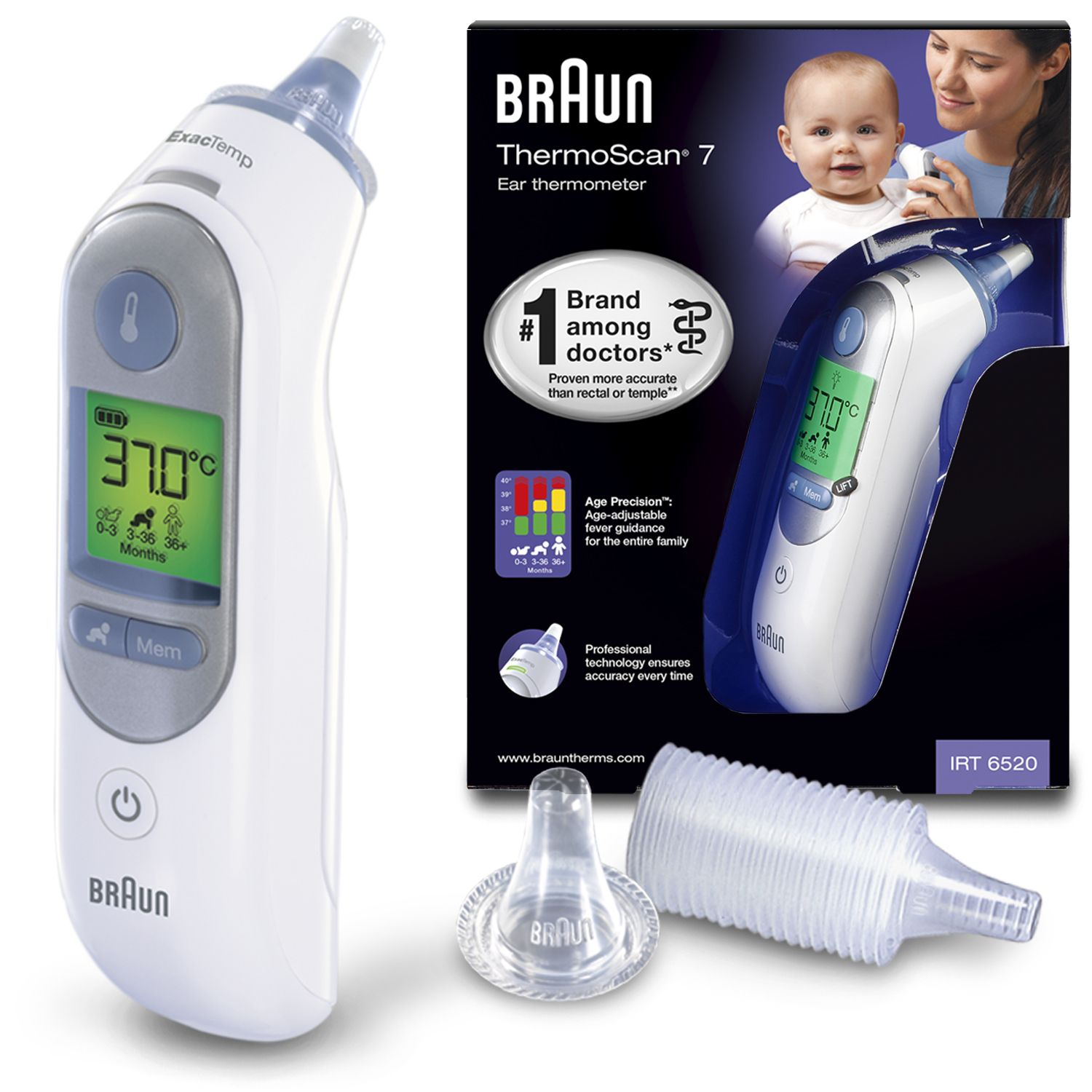 Braun IRT 6520 digitální ušní teploměr Braun