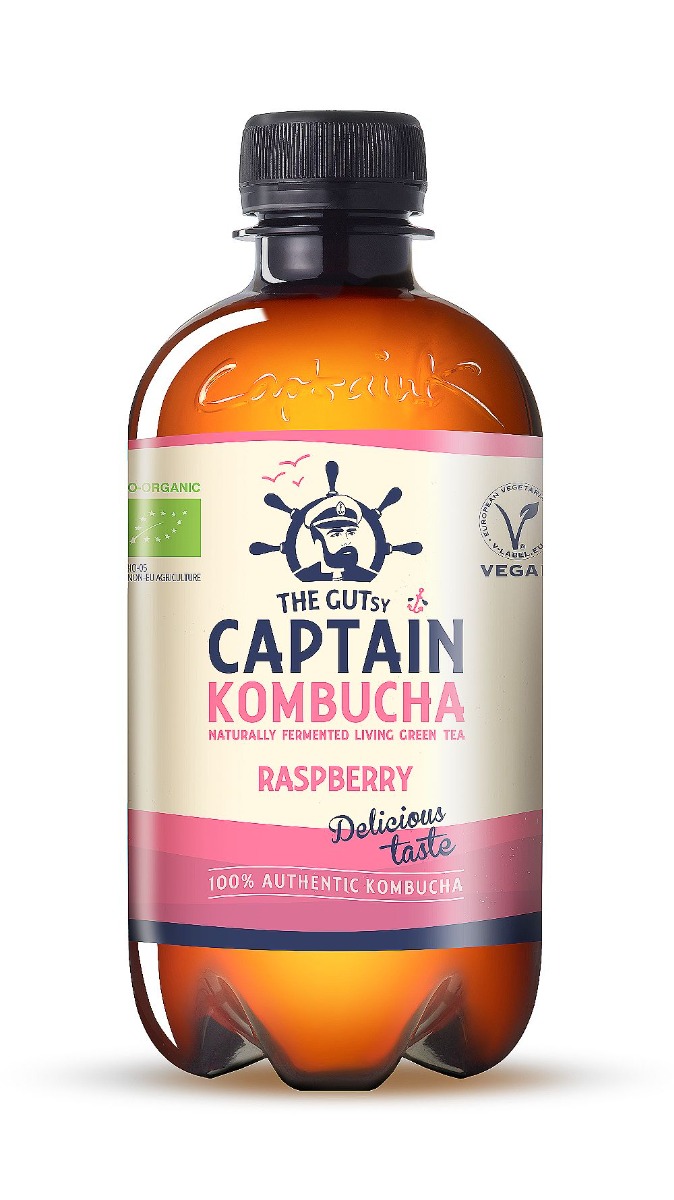 Captain Kombucha Malina BIO 400 ml Captain Kombucha