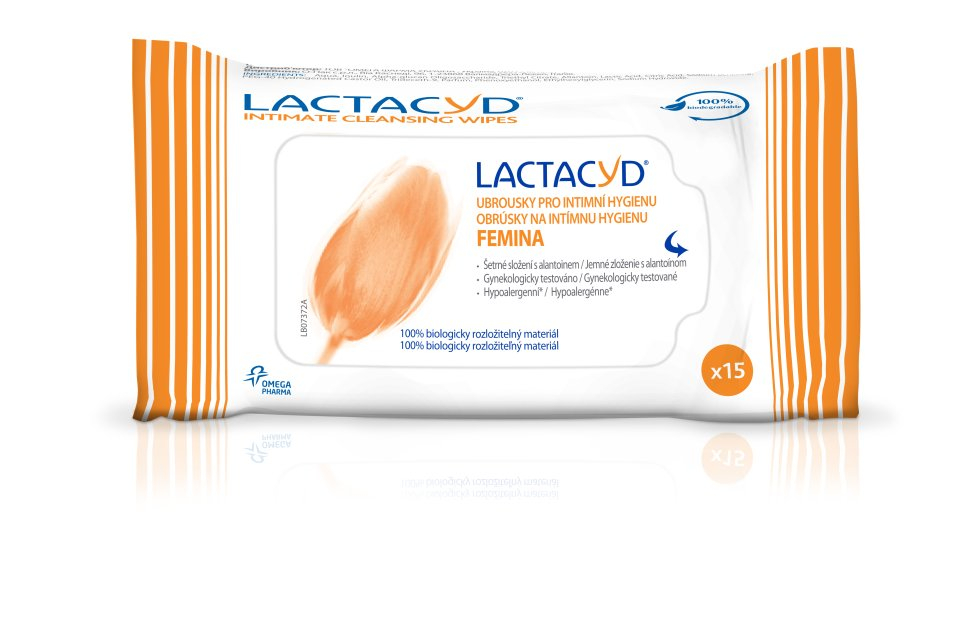 Lactacyd Ubrousky pro intimní hygienu Femina 15 ks Lactacyd