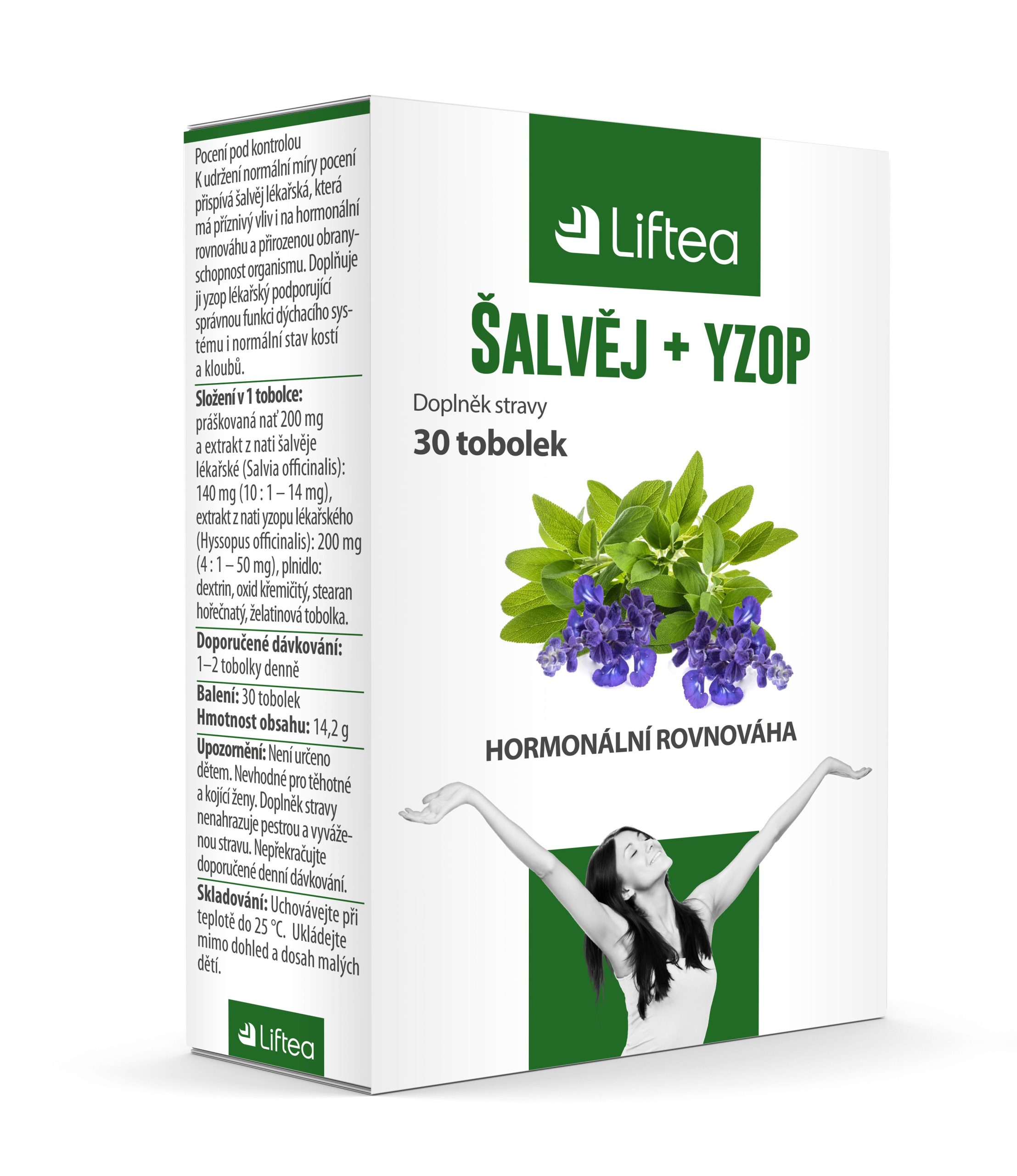 Liftea Šalvěj + yzop 30 tobolek Liftea