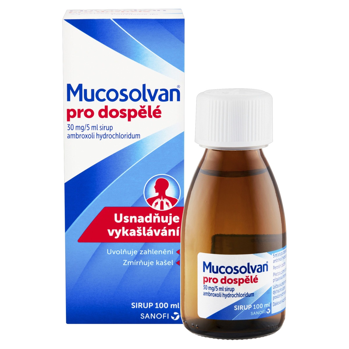 Mucosolvan pro dospělé sirup 100 ml Mucosolvan