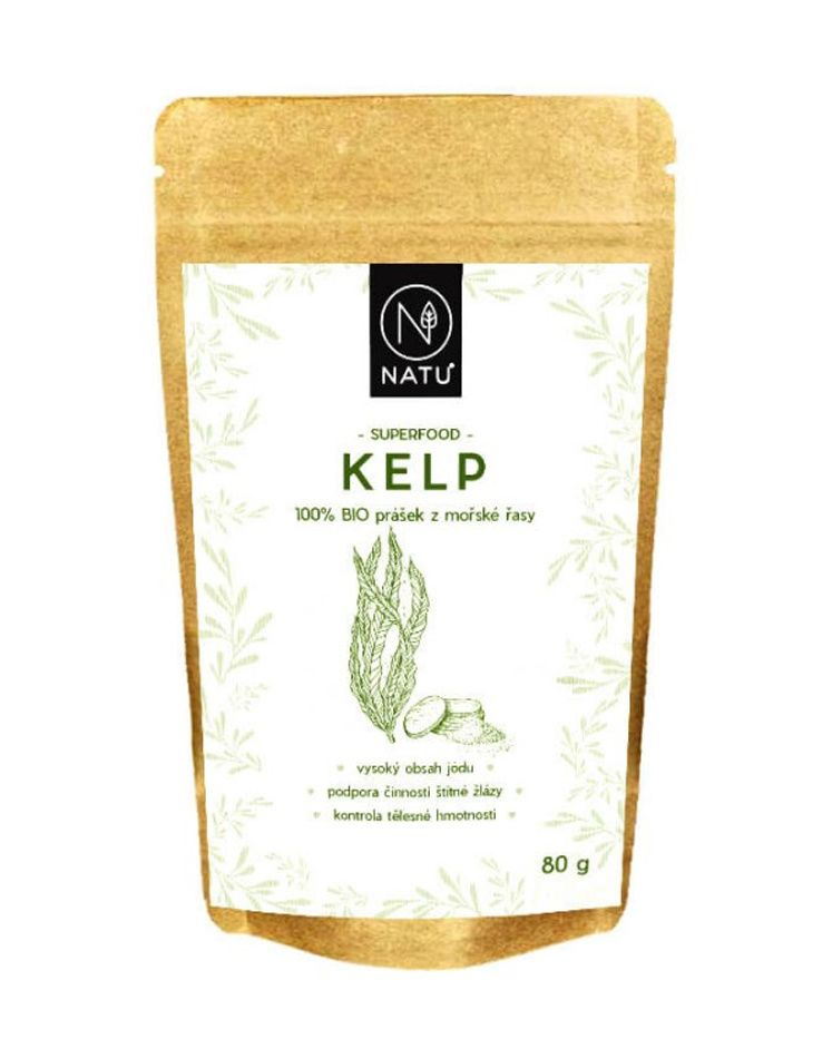 NATU Kelp BIO prášek 80 g NATU