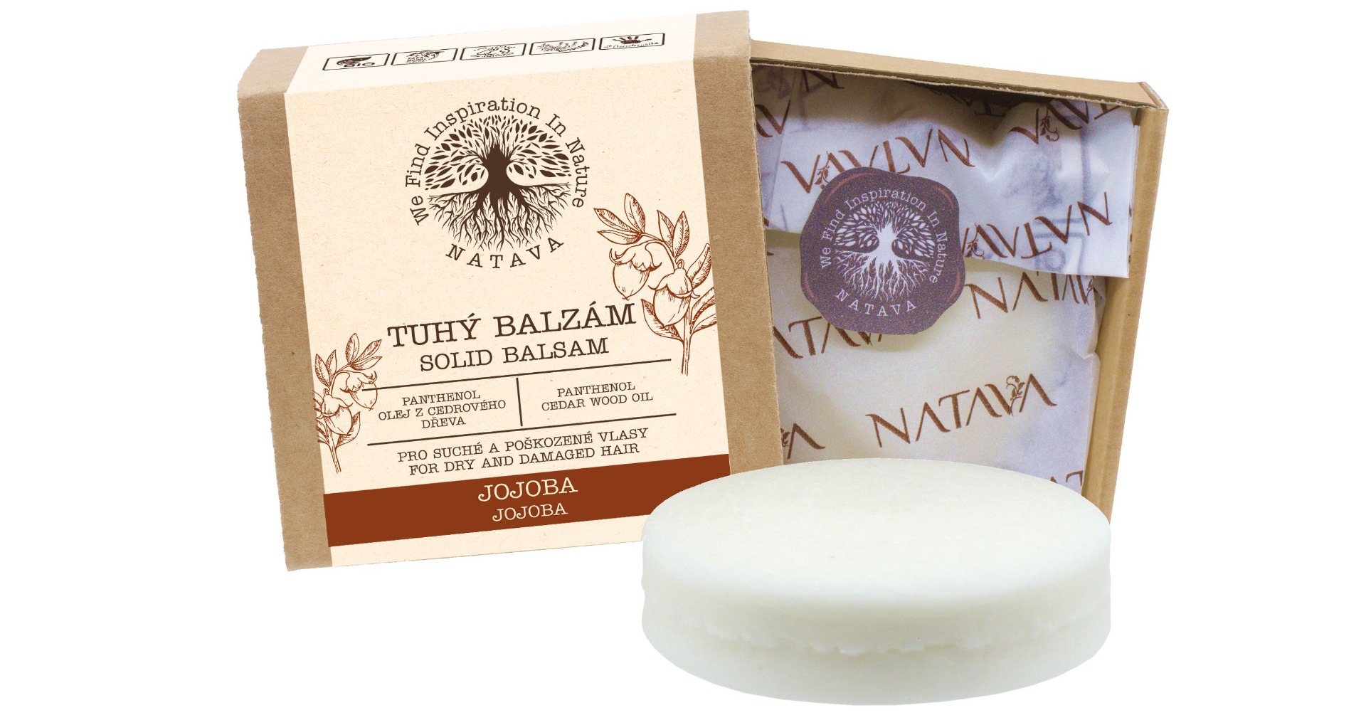 Natava Tuhý balzám Jojoba 75 g Natava