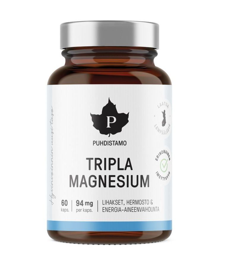 Puhdistamo Triple Magnesium 60 kapslí Puhdistamo