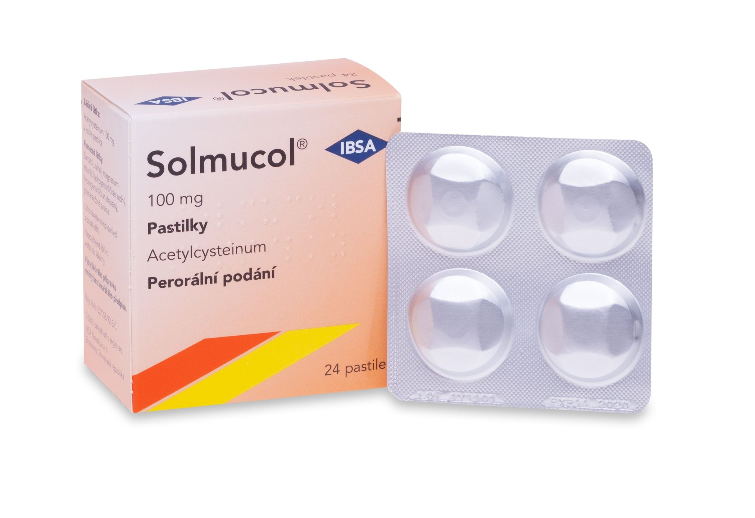 Solmucol 100 mg 24 pastilek Solmucol