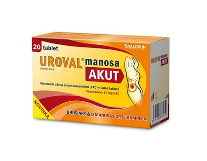 Uroval Manosa AKUT 20 tablet Uroval