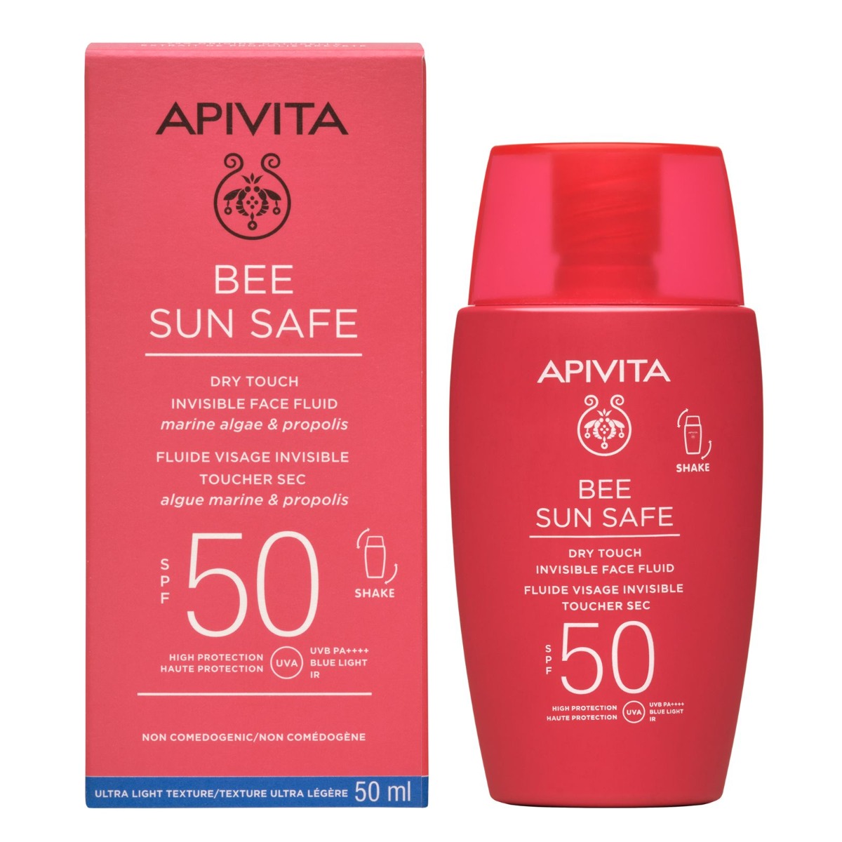 APIVITA Dry Touch SPF50 neviditelný pleťový fluid 50 ml APIVITA