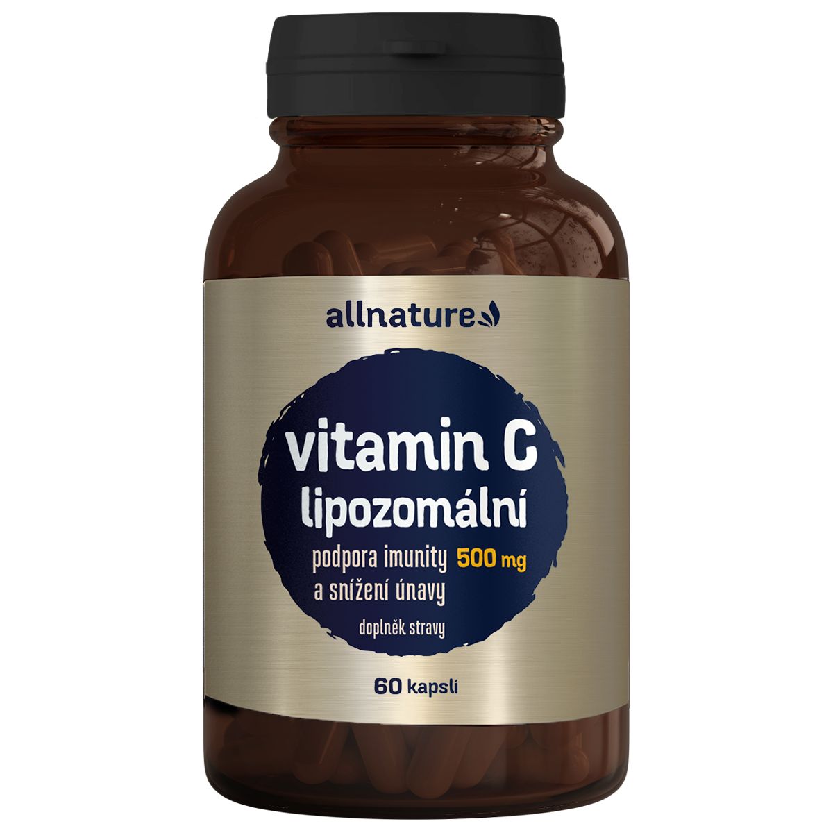 Allnature Lipozomální Vitamin C 500 mg 60 kapslí Allnature