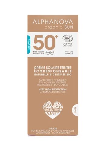 Alphanova SUN BIO Opalovací krém tónující SPF50+ 50 g Alphanova