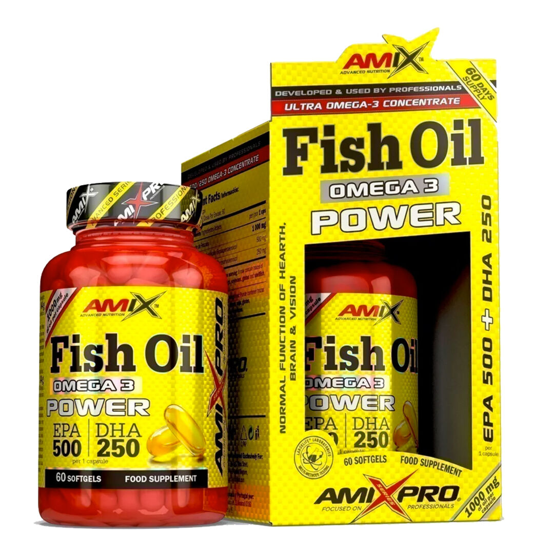 Amix Nutrition Fish Oil Omega 3 Power - 60 kapslí Amix Nutrition