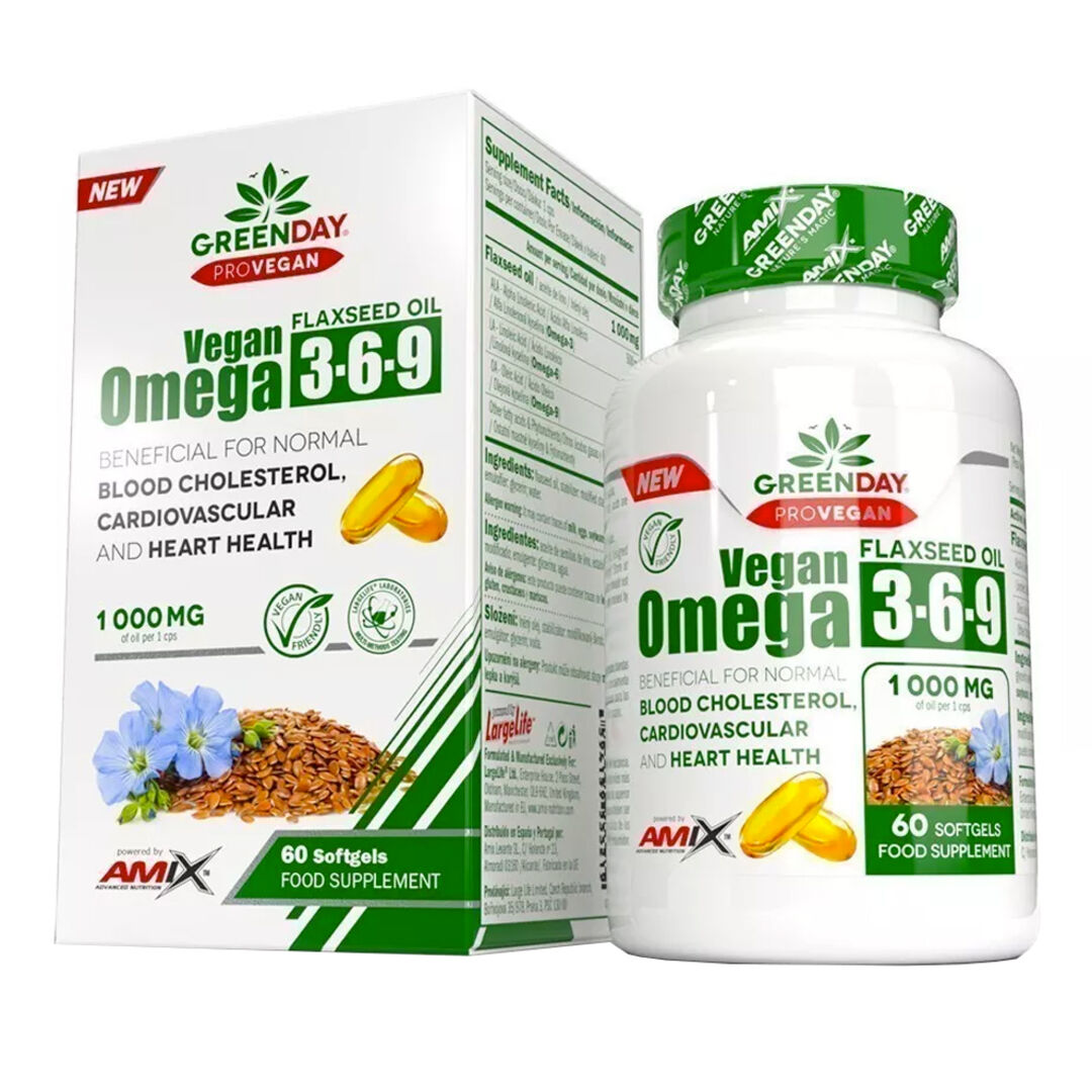 Amix Nutrition ProVegan Omega 3-6-9 - 60 kapslí Amix Nutrition