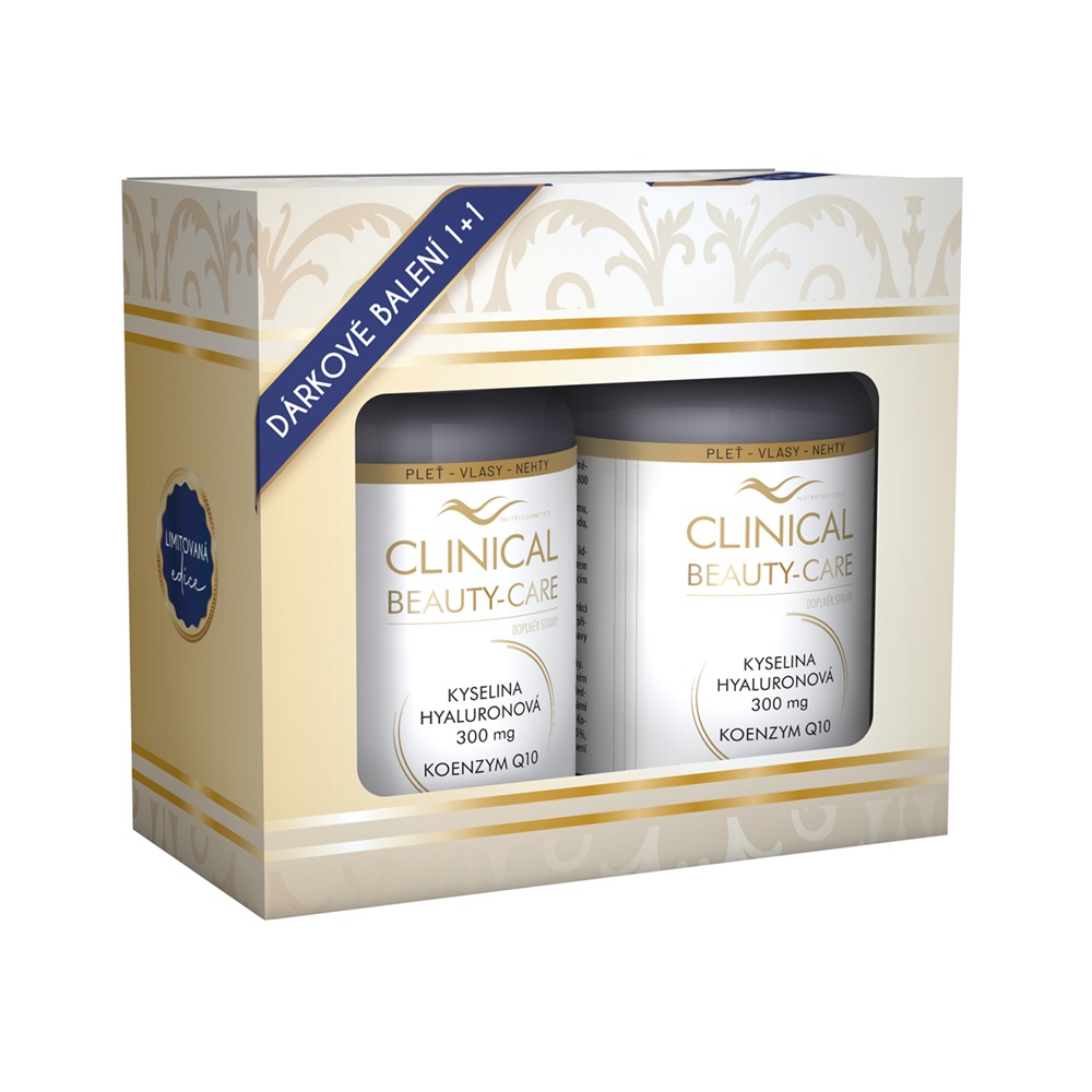 Clinical Beauty-Care Kyselina Hyaluronová + Koenzym Q10 60+60 tobolek Clinical