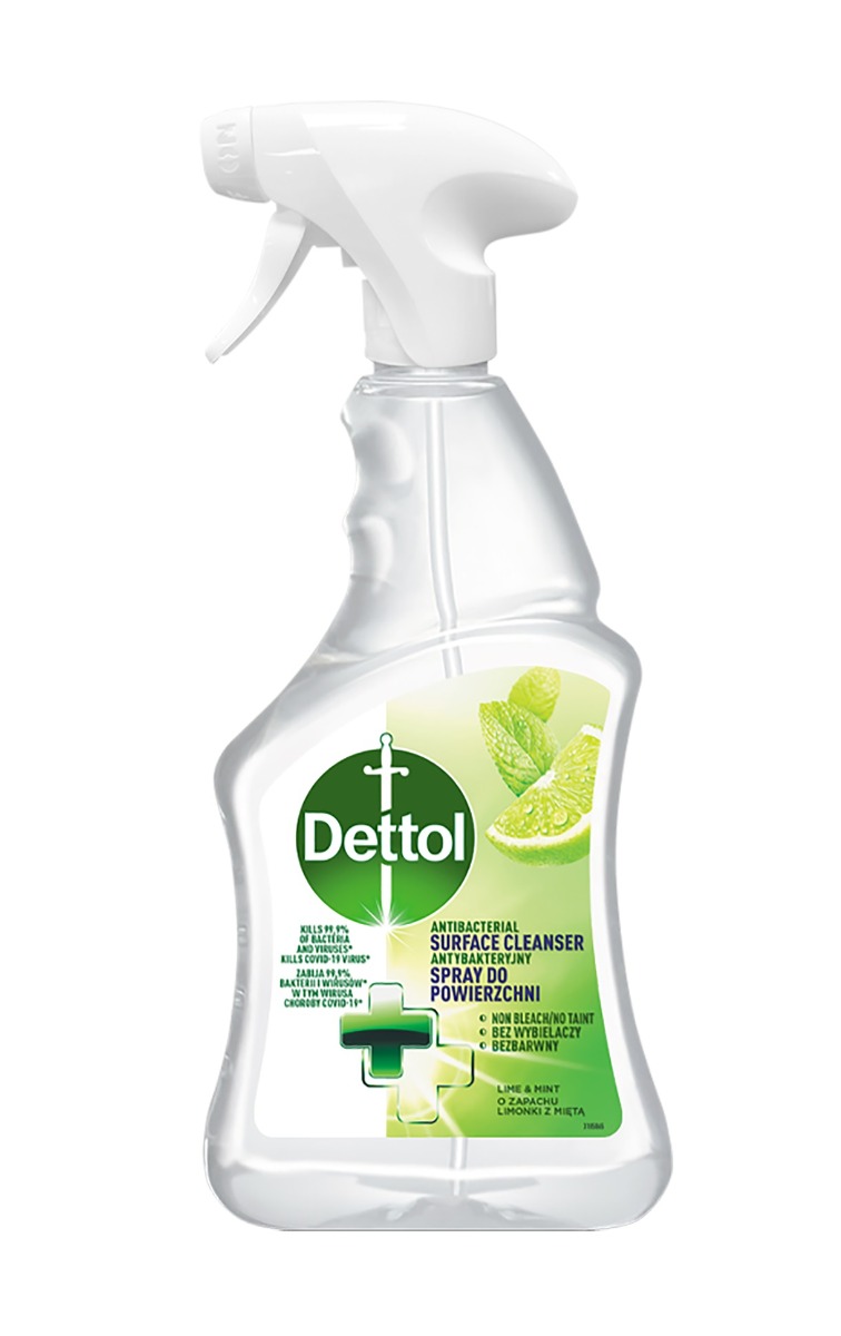 Dettol Antibakteriální sprej na povrchy Limetka a máta 500 ml Dettol