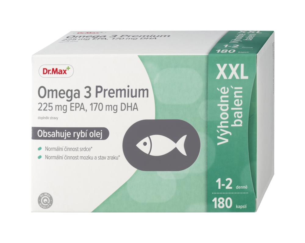 Dr. Max Omega 3 Premium XXL 180 kapslí Dr. Max