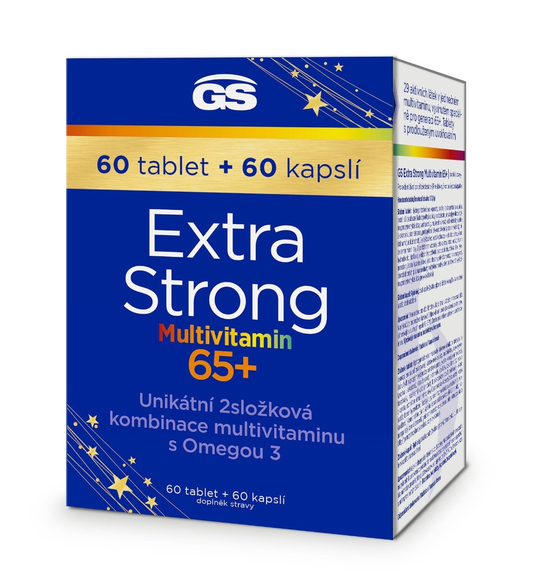 GS Extra Strong Multivitamin 65+ 60 tablet + 60 kapslí GS