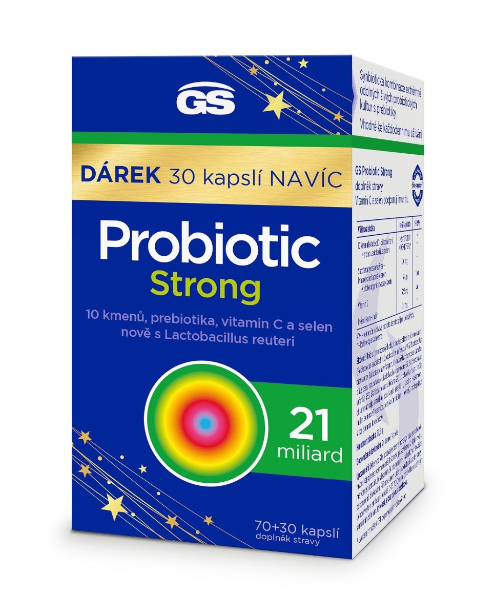 GS Probiotic Strong 70+30 kapslí GS