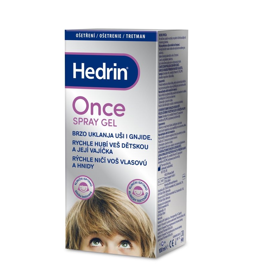 Hedrin Once Spray Gel 100 ml Hedrin