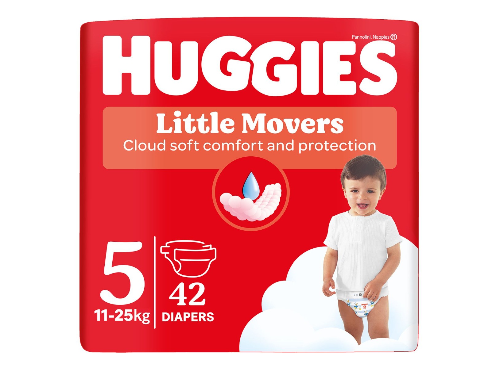 Huggies Little Movers 5 11-25 kg jednorázové plenky 42 ks Huggies