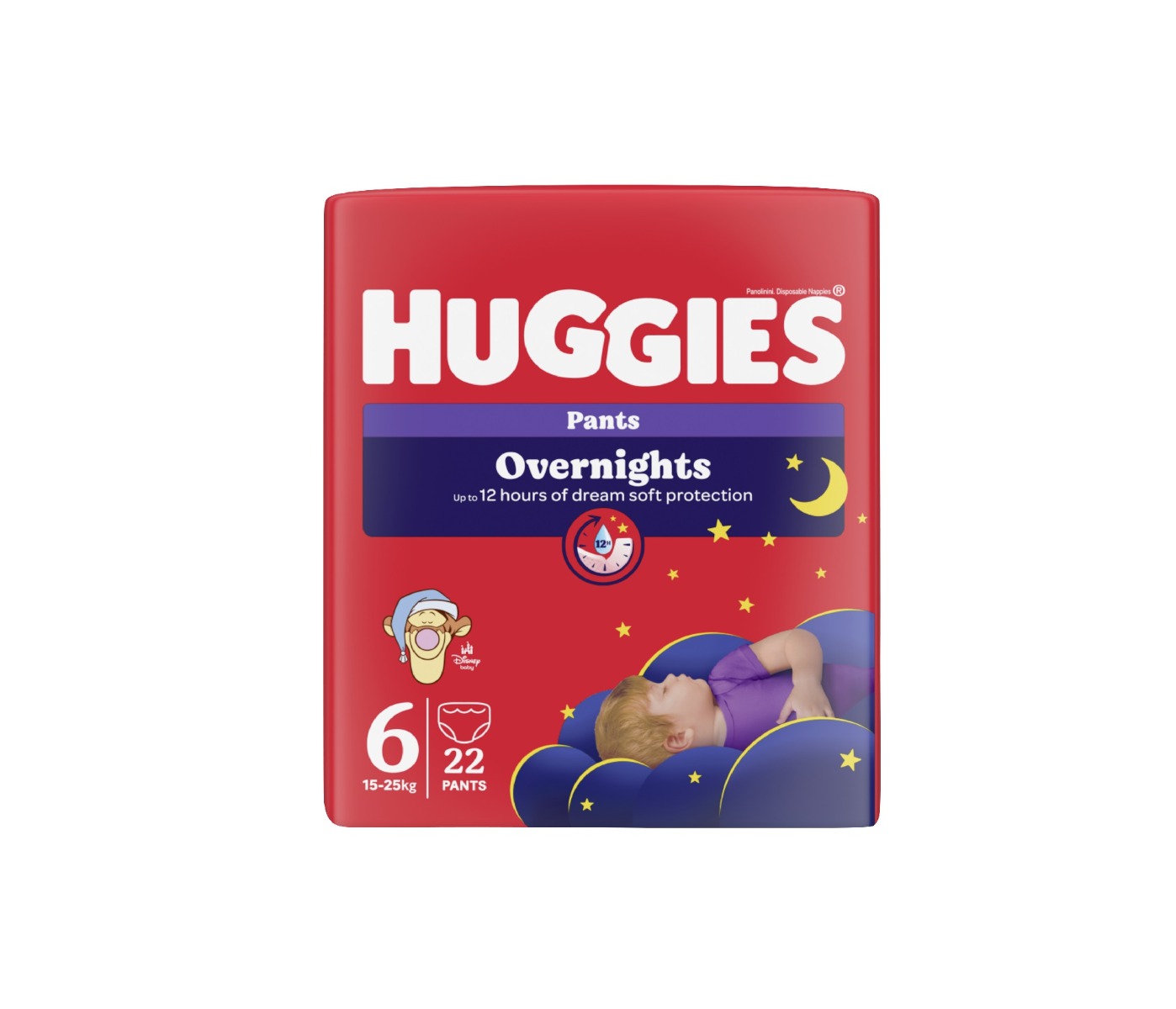 Huggies Overnights Pants 6 15-25 kg dětské pleny 22 ks Huggies