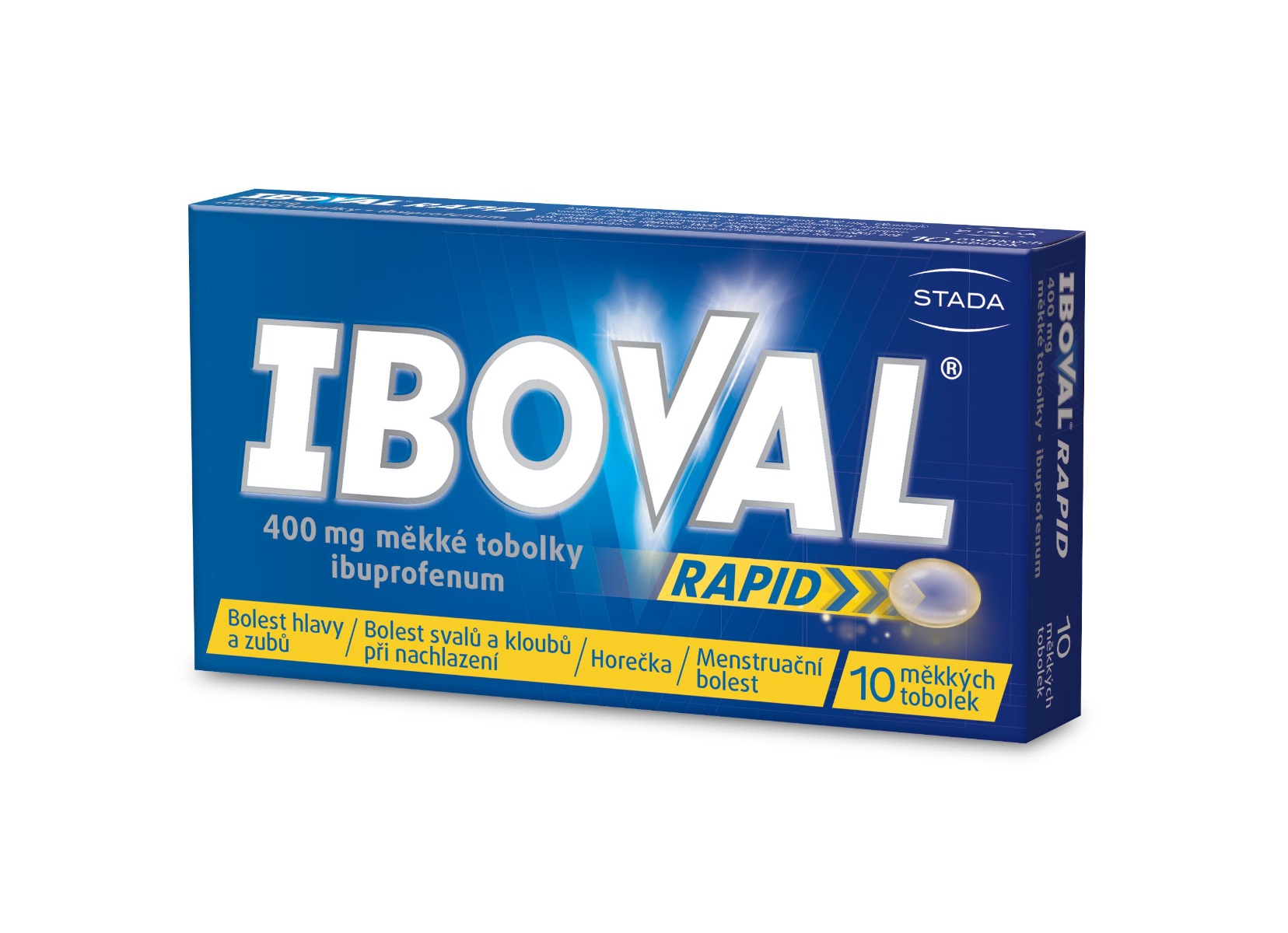 Iboval Rapid 400 mg 10 měkkých tobolek Iboval