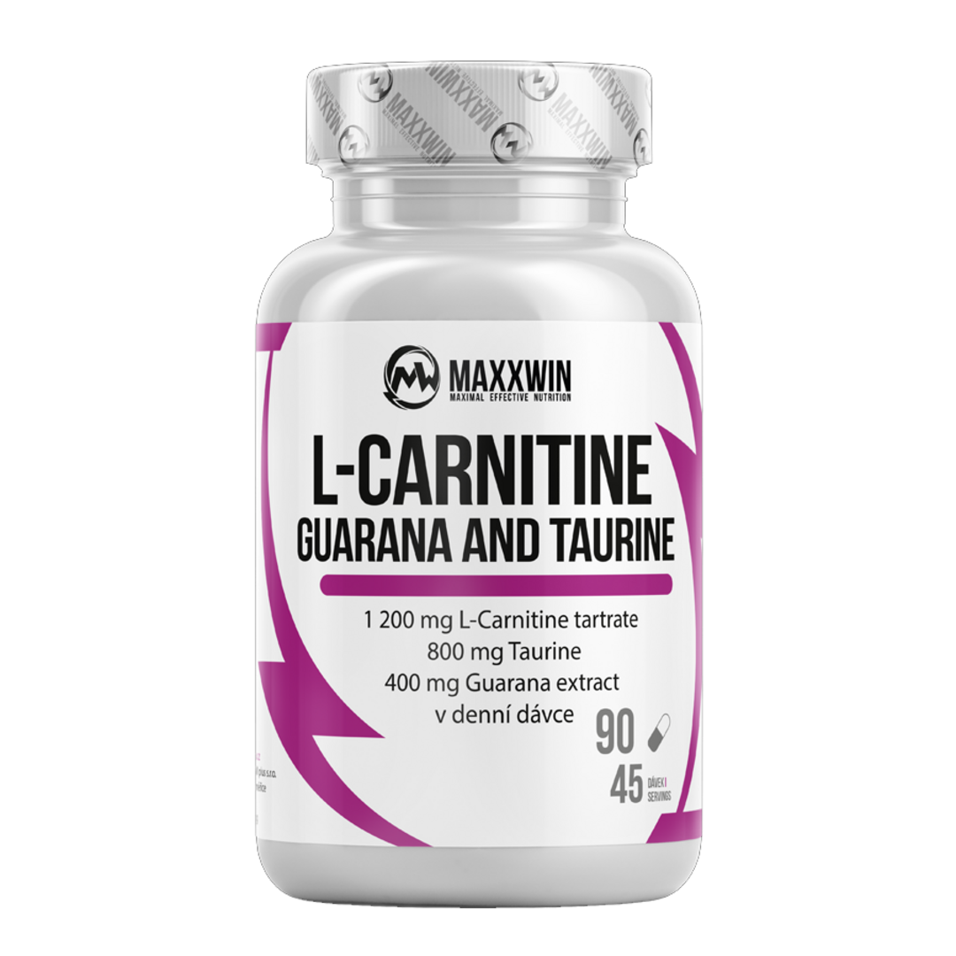 MAXXWIN L-Carnitine Guarana Taurine - 90 kapslí MAXXWIN