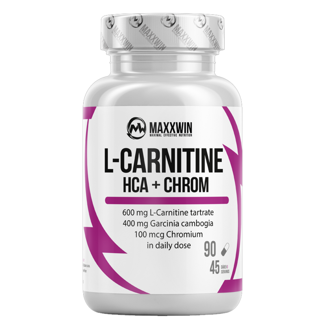 MAXXWIN L-Carnitine + HCA + CHROM - 90 kapslí MAXXWIN