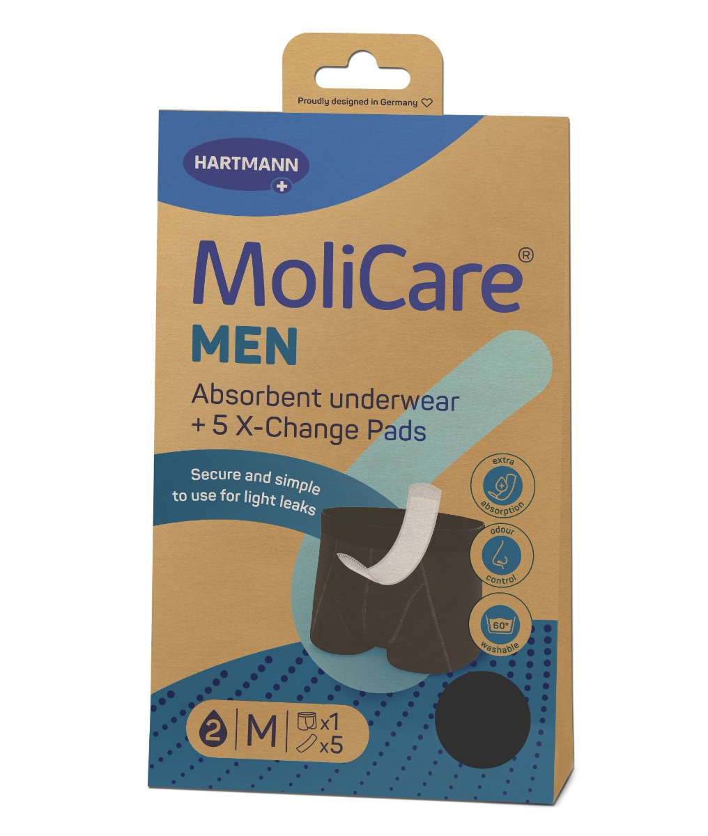 MoliCare MEN absorpční prádlo vel. M 1 ks + vložky X-Change 5 ks MoliCare