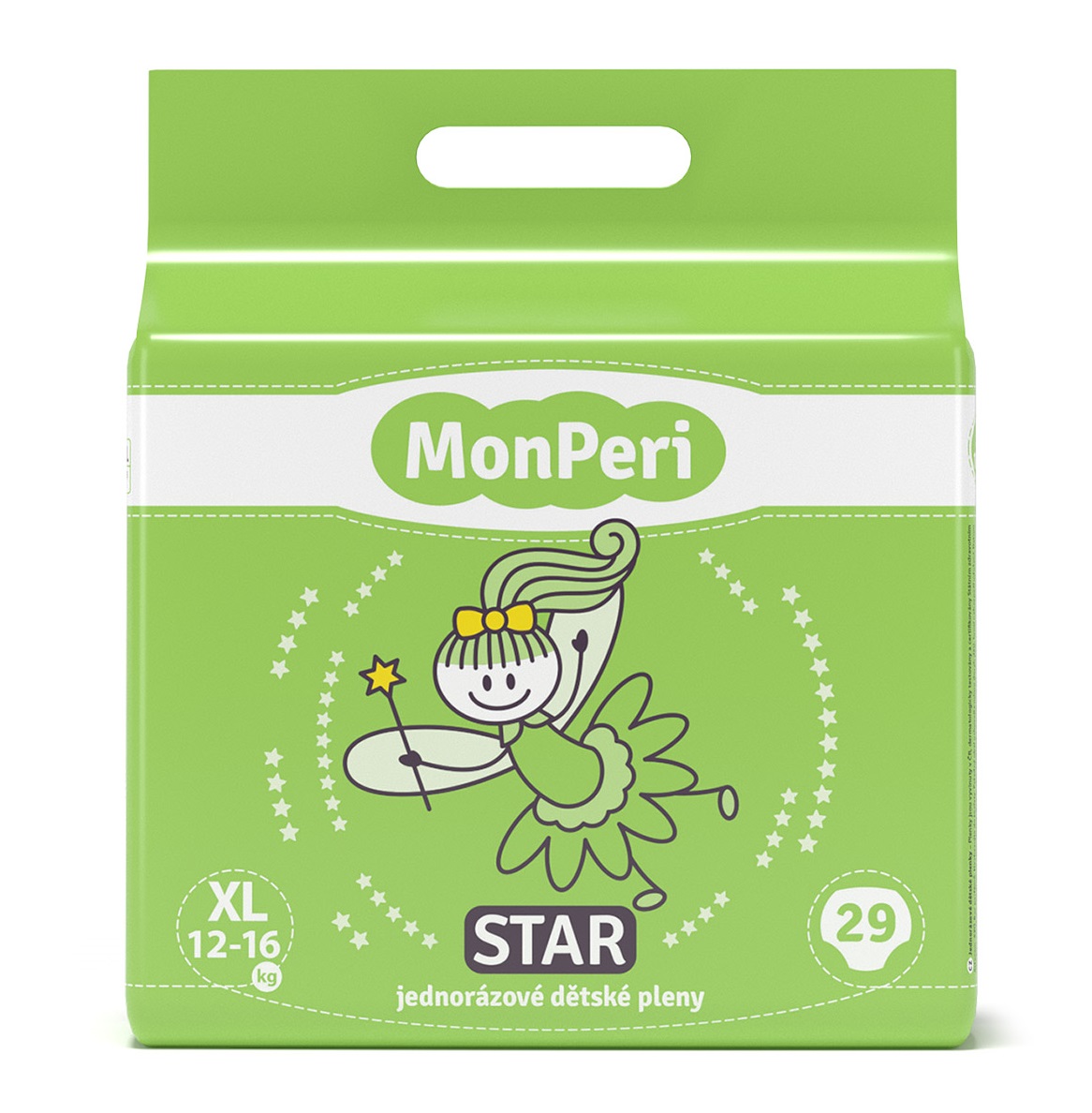 MonPeri Star XL 12-16 kg dětské pleny 29 ks MonPeri