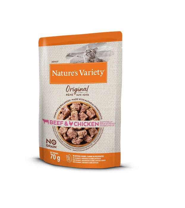 Natures Variety Original pro kočky hovězí a kuře kapsička 70 g Natures Variety