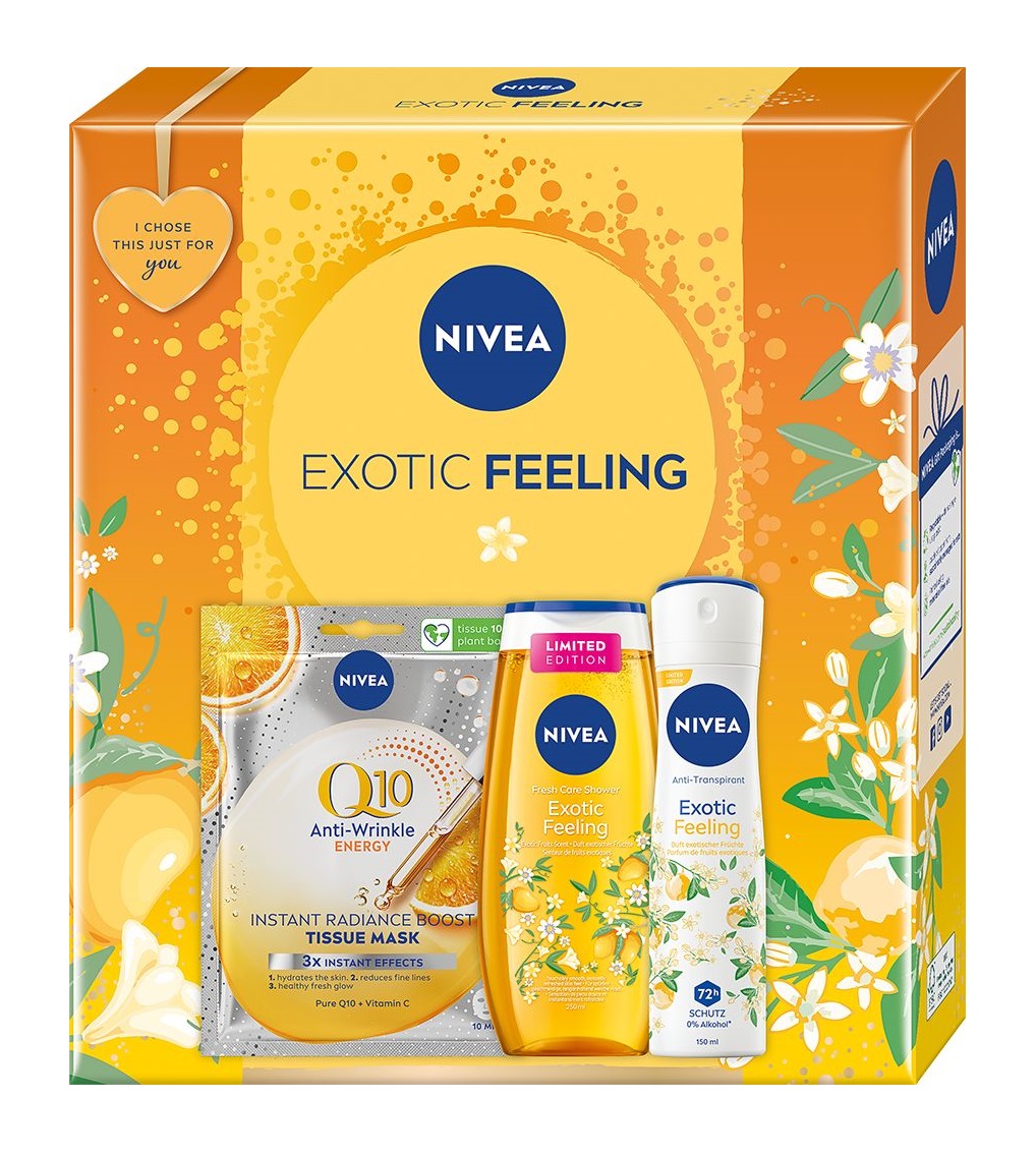 Nivea Box Exotic Feeling 2024 dárková sada 3 ks Nivea