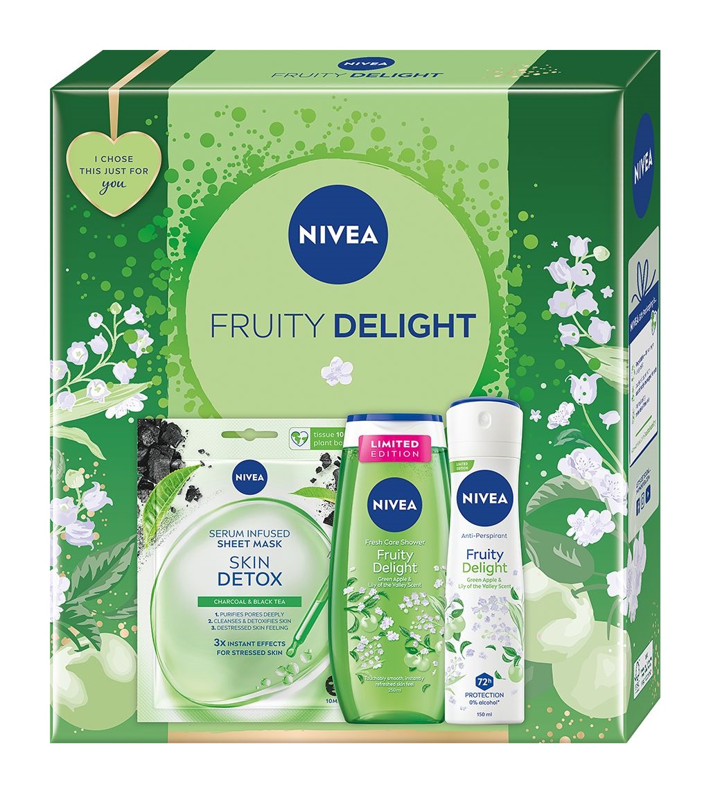 Nivea Box Fruity Delight 2024 dárková sada 3 ks Nivea