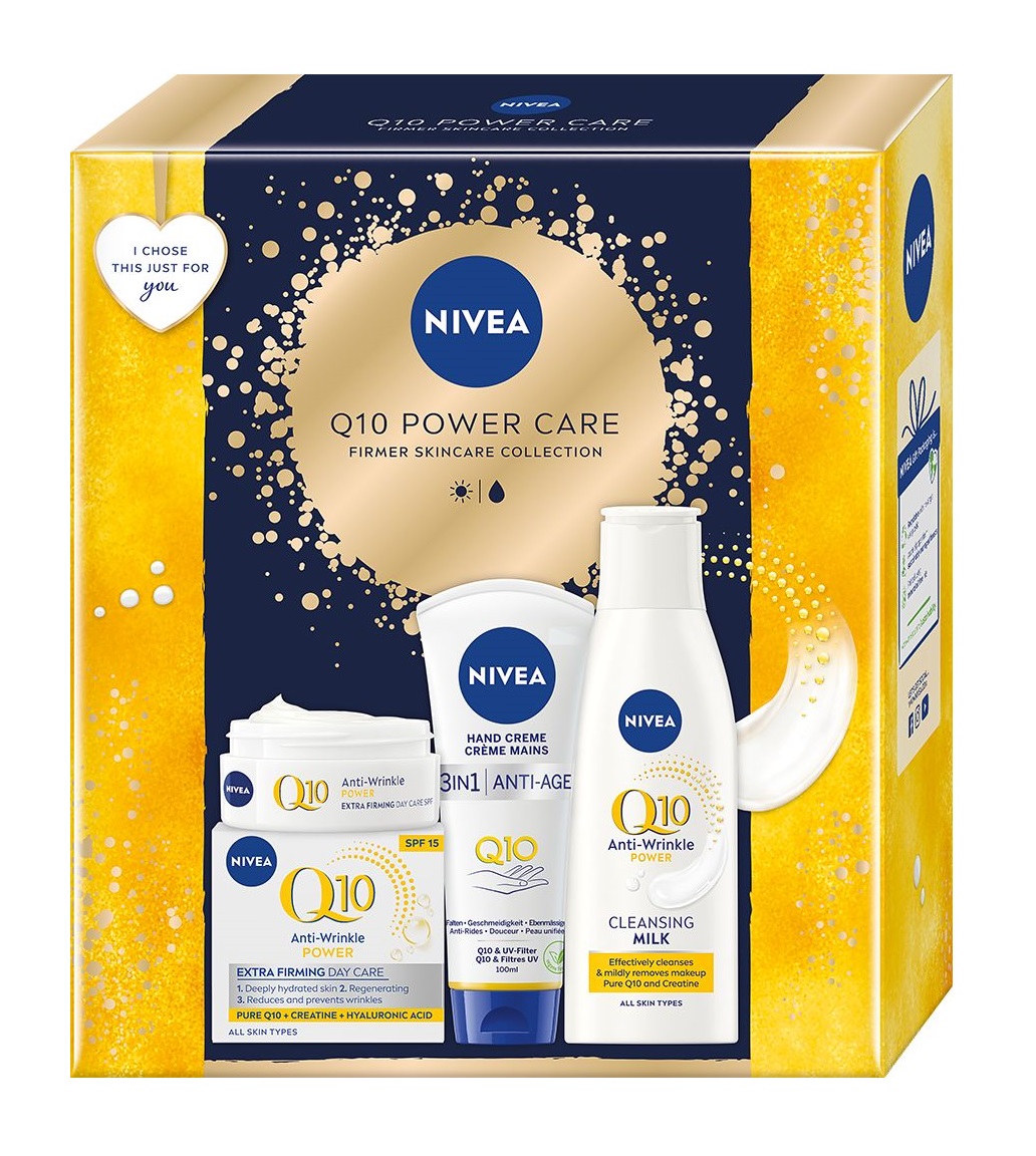 Nivea Box Q10 Power Care 2024 dárková sada 3 ks Nivea