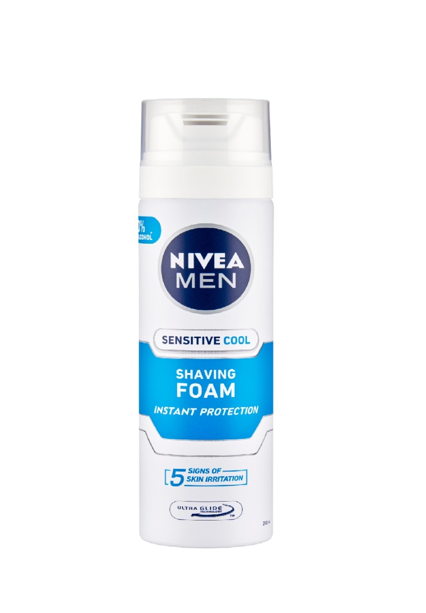 Nivea Men Sensitive Cool pěna na holení pro muže 200 ml Nivea